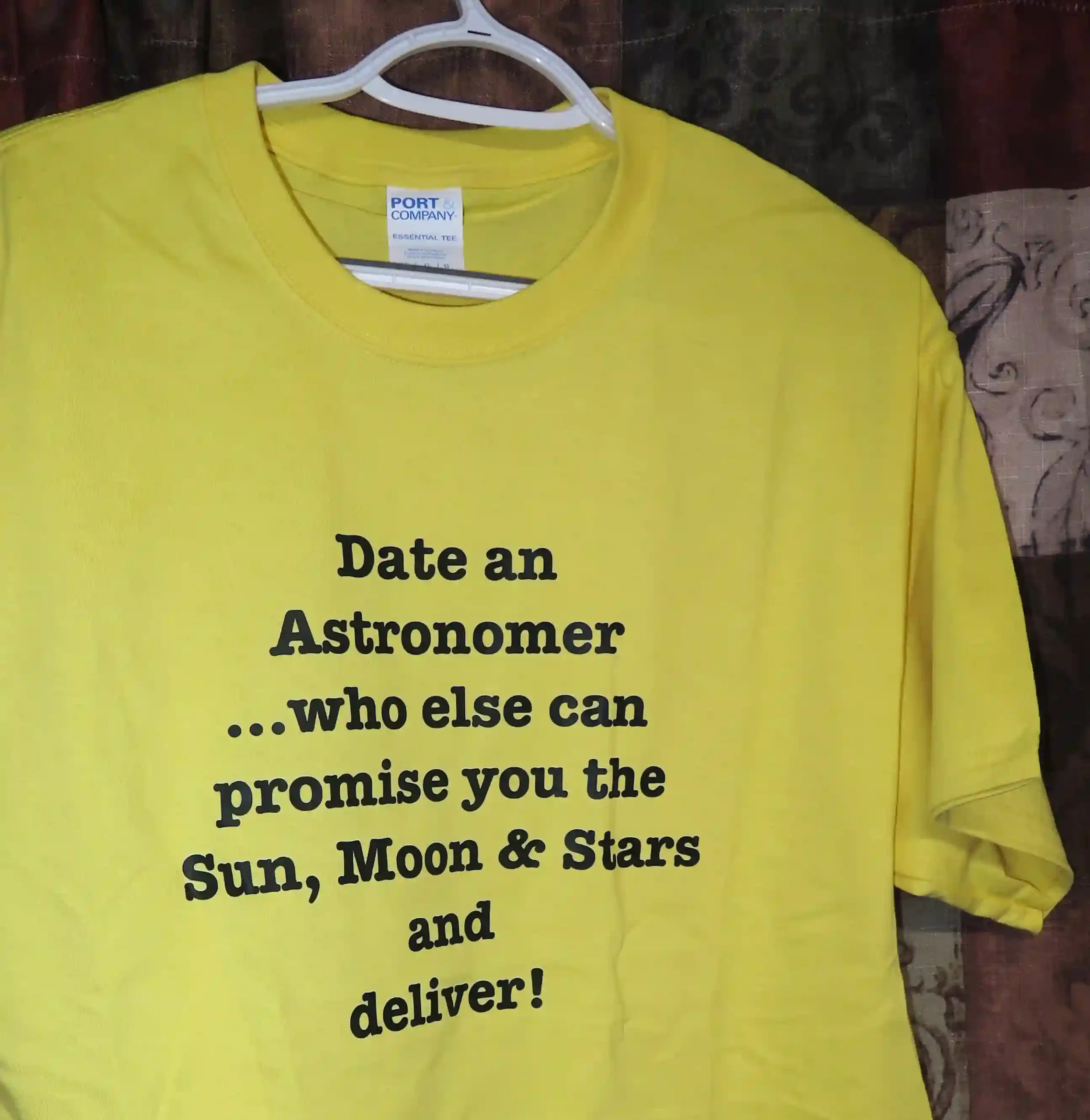 Jewelry stand:<br />
A small metal bowel base for msc and then the astro girl is magnet attached up right. She is about 4 inches high.